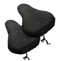 Miruchertter 2 capas para selim de bicicleta impermeáveis com cordão, capa protetora para assento de bicicleta contra chuva, poeira e água Miruchertter 2 capas para selim de bicicleta impermeáveis com cordão, capa protetora para assento de bicicleta contra chuva, poeira e água