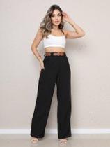 MISS ELK Calça Alfaiataria Social Lançamento Moda Feminina Anel Medio R Slim