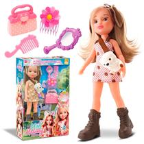 Miss Holiday Haras Boneca 34 Cm Com Cachorrinho Bolsa Tiara Espelho Presilha E Pente