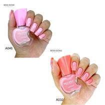 MISS ROSE - Kit com 2 Esmaltes Cremosos - Cor A046 + Cor A032 - 12ml