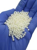 missanga Perola 4mm abs com Furo Passante aprox.850 unidades