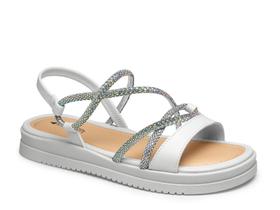 Mississipi Sandalia Feminina Plataforma Mf031 Off White - OFF WHITE