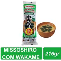 Missoshiru Instantâneo Alga Wakame 216gr Marukome Japão