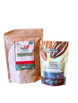 Mistura de Babaçu com cacau em pó + Gotas de Chocolate 70% cacau- Cacauway