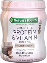 Mistura de batidos de proteínas e vitaminas Nature's Bounty 454g de chocolate