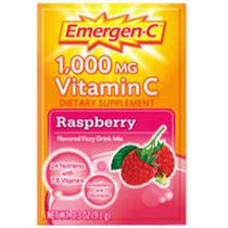 Mistura de bebida de vitamina C Emergen-C de framboesa 10 pacotes da Alacer (pacote com 6)