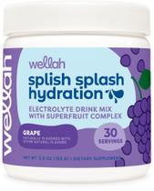 Mistura de bebida eletrolítica de hidratação Wellah Splih Splash Grape