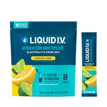 Mistura de bebida eletrolítica em pó Liquid I.V. Hydration Lemon Lime Mistura de bebida eletrolítica em pó Liquid I.V. Hydration Lemon Lime