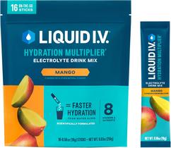 Mistura de bebida eletrolítica em pó Liquid I.V. Hydration Mango Mistura de bebida eletrolítica em pó Liquid I.V. Hydration Mango