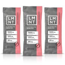 Mistura de bebida eletrolítica LMNT Zero Sugar Raspberry Salt 30ct