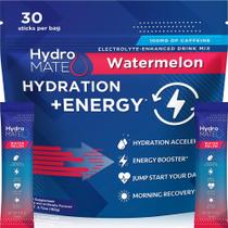 Mistura de bebida em pó com eletrólito HydroMate Watermelon 30 pacotes Mistura de bebida em pó com eletrólito HydroMate Watermelon 30 pacotes