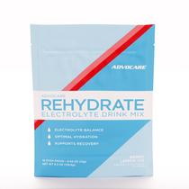 Mistura de bebidas eletrolíticas AdvoCare Rehydrate - Bebida de hidratação e recuperação com sódio, potássio e muito mais - Berry Lemon Ice - 15 pacotes de hidratação