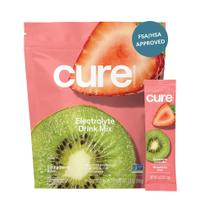 Mistura de bebidas eletrolíticas para cura hidratação e morango, kiwi, 14 unidades