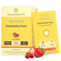 Mistura de bebidas em pó Feel Goods Immunity Icon Wild Berry 15ct Mistura de bebidas em pó Feel Goods Immunity Icon Wild Berry 15ct
