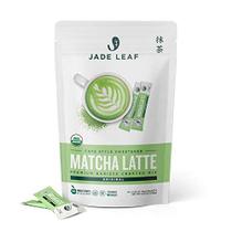 Mistura de café com leite orgânico Jade Leaf Matcha em palitos adoçados de 10 quilates