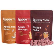 Mistura de maçã Wax Melts Happy Wax Fall 180 ml - 6 onças Mistura de maçã Wax Melts Happy Wax Fall 180 ml - 6 onças