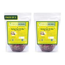 Mistura de Óleo Capilar Herbal Foodherbs Pacote com 2 de 100g
