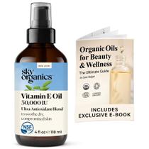 Mistura de óleo de vitamina E Sky Organics 117ml para rosto e pele