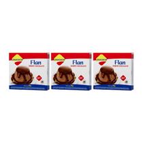 Mistura Diet Para Flan Chocolate 25g Lowçucar Kit 3 Preparo Prático Textura Cremosa