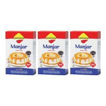 Mistura Diet Para Manjar Sabor Coco 45g Lowçucar Kit 3 Preparo Prático Textura Cremosa