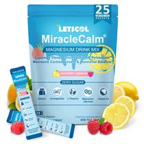 Mistura em pó para bebida LETSCOL MiracleCalm Magnésio para dormir e relaxar Mistura em pó para bebida LETSCOL MiracleCalm Magnésio para dormir e relaxar
