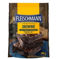 Mistura p/ bolo fleischmann brownie pacote c/ 400 grs