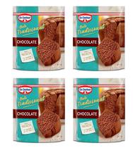 Mistura para bolo tradicional dr oetker 400g - chocolate - kit c/4
