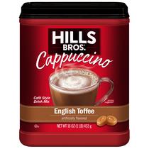 Mistura para Cappuccino Hills Bros Sabor Toffee Inglês 453 g Instantânea Mistura para Cappuccino Hills Bros Sabor Toffee Inglês 453 g Instantânea