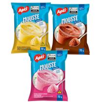 Mistura para Mousse Cremoso Kit 3 Sabores 70g cada Mistura para Mousse Cremoso Kit 3 Sabores 70g cada