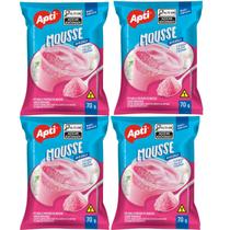 Mistura para Mousse Cremoso Kit com 4 Pacotes Mistura para Mousse Cremoso Kit com 4 Pacotes