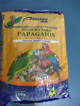 Mistura para papagaios com frutas