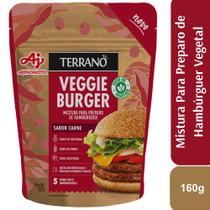 Mistura Para Preparo De Hambúrguer Vegetal Terrano Veggie Burger Sabor Carne 160g
