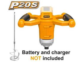 Misturador a bateria 20v linha p20s (sem carregador e sem bateria)