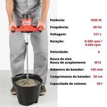 Misturador Batedor de Argamassa e Tinta HM-140 - 110V Cortag Misturador Batedor de Argamassa e Tinta HM-140 - 110V Cortag