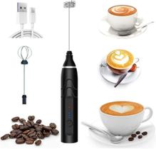 Misturador Bebidas Ovos Portátil Elétrico Bateria Mini Mixer Misturador Bebidas Ovos Portátil Elétrico Bateria Mini Mixer