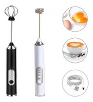 Misturador Bebidas Ovos Portátil Elétrico Bateria Mini Mixer