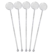 Misturador de Bebidas Drinks Incolor 18,5cm Para Bares Restaurantes 10 Peças
