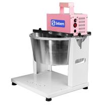 Misturador De Doces Elétrico Bivolt Industrial + Suporte Vira Panela Rosa 10 Litros Sebem