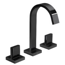 Misturador De Lavatório Bica Quadrada Slim Black Misturador De Lavatório Bica Quadrada Slim Black