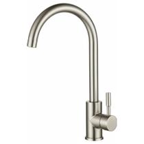 Misturador de Mesa Monocomando p/Cozinha e Lavatório Bica Alta Round Inox DN15 Romar