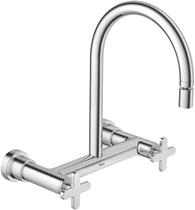 Misturador de parede para cozinha disco 1258 deca - deca met