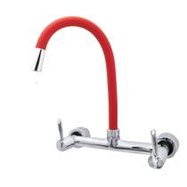 Misturador De Parede Tubo Flexível Vermelho 1/4 Volta C61 Misturador De Parede Tubo Flexível Vermelho 1/4 Volta C61