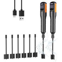 Misturador de resina recarregável, pacote com 2 unidades, com 8 pás de agitação