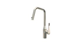 Misturador debacco monocomando em aço inoxidável bronze nickel 20.04.70060