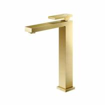 Misturador Docol New Edge Ouro Escovado P/Lav Mesa Bica Alta