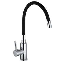Misturador drop monocomando bica giratoria para cozinha em aço inox escovado dp8205