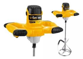 Misturador Elétrico Argamassa Tinta 6 Velocidades 1200w 110v The Black Tools
