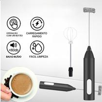 Misturador Elétrico USB Mini Mixer Portátil Inox Misturador Elétrico USB Mini Mixer Portátil Inox