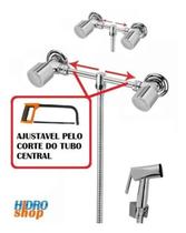 Misturador Externo Ajustável Ducha Higiênica Cromado C40 Riet - 2300928K100 - Rieti