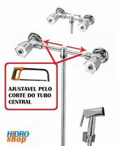 Misturador Externo Ajustável Ducha Higiênica Cromado C50 - 2300927 - Rieti